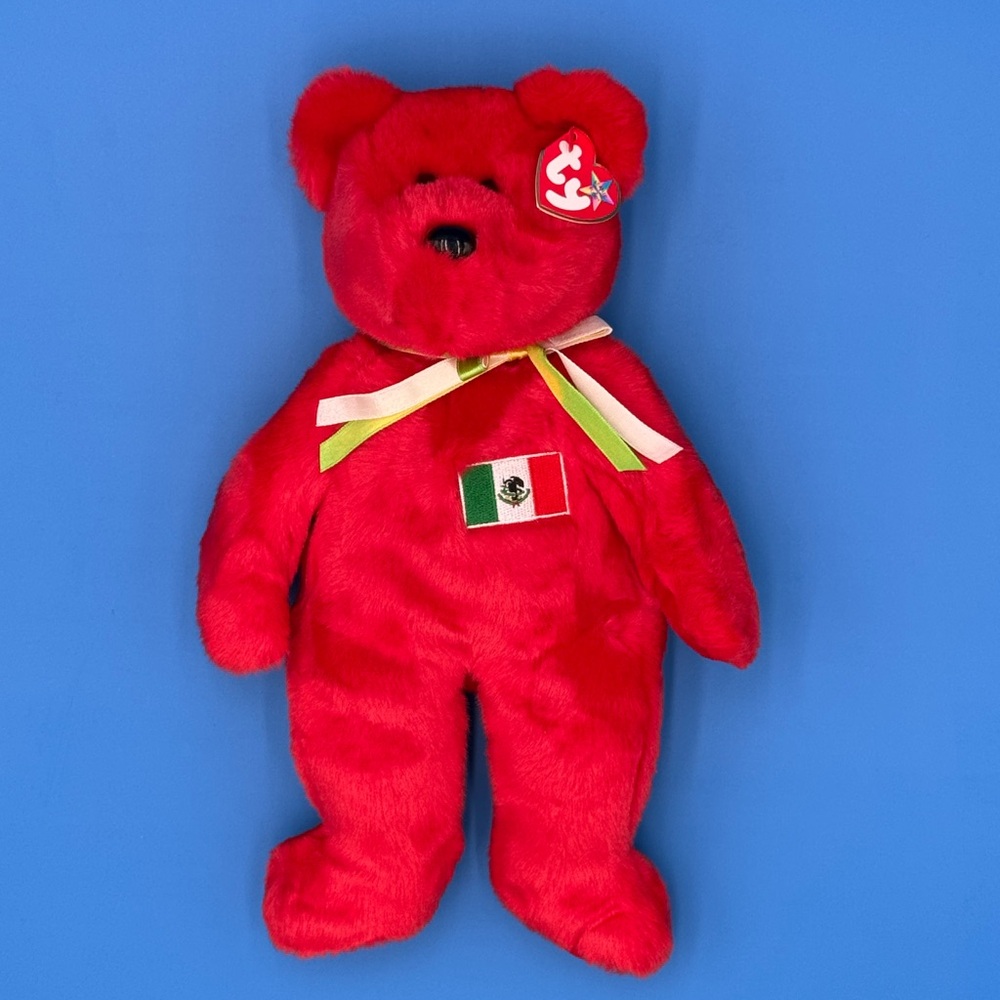 Ty Beanie Buddy "Osito" Mexico Bear: Vintage Excellent Condition